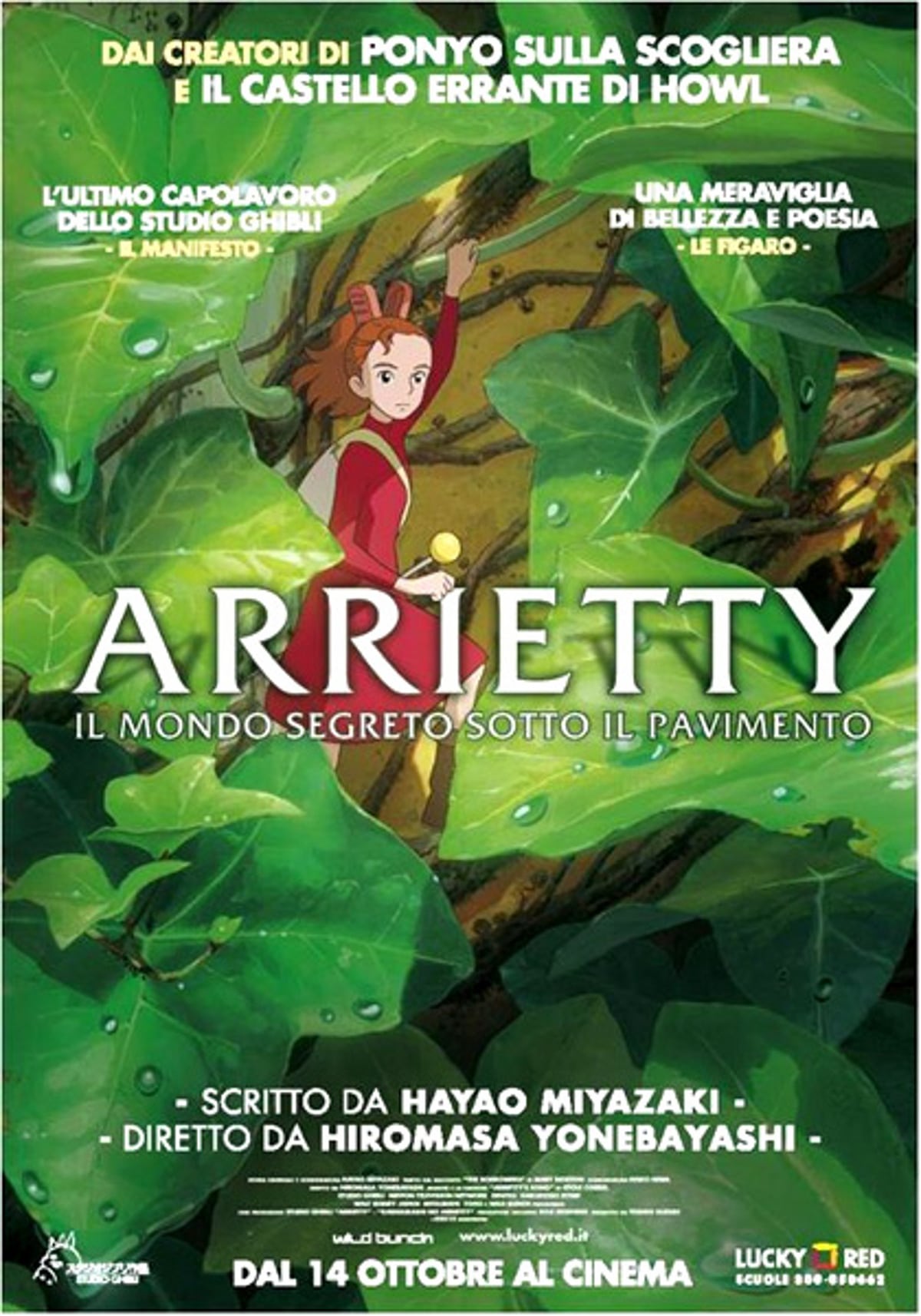 Poster for the movie "Arrietty - Il mondo segreto sotto il pavimento"