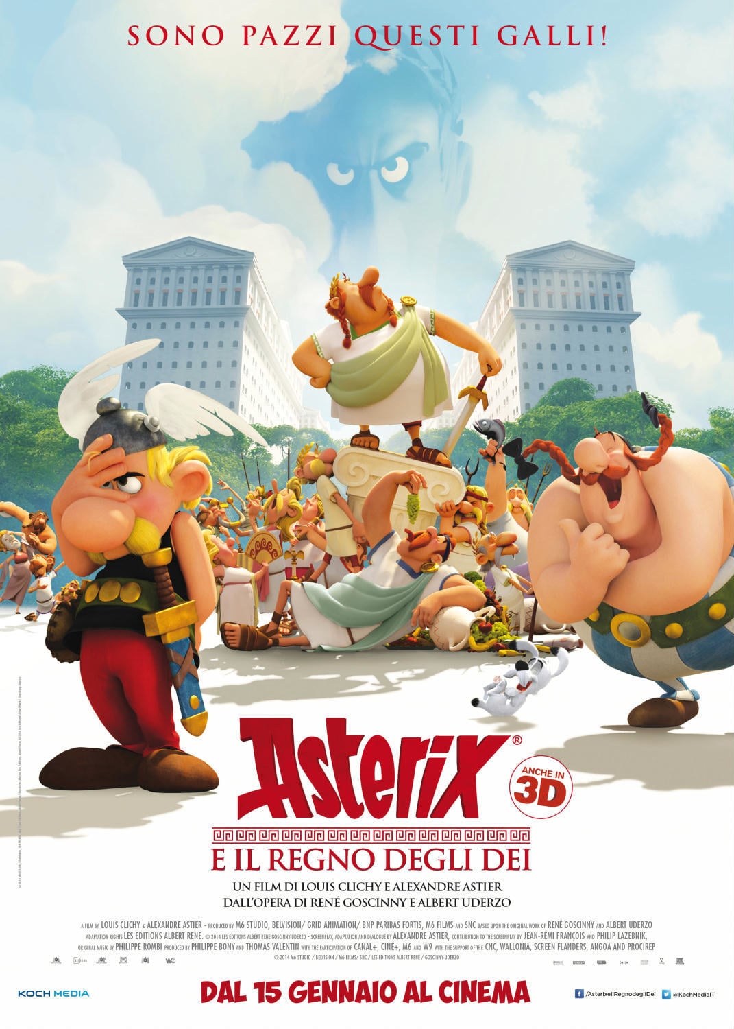 Poster for the movie "Asterix e il Regno degli dei"