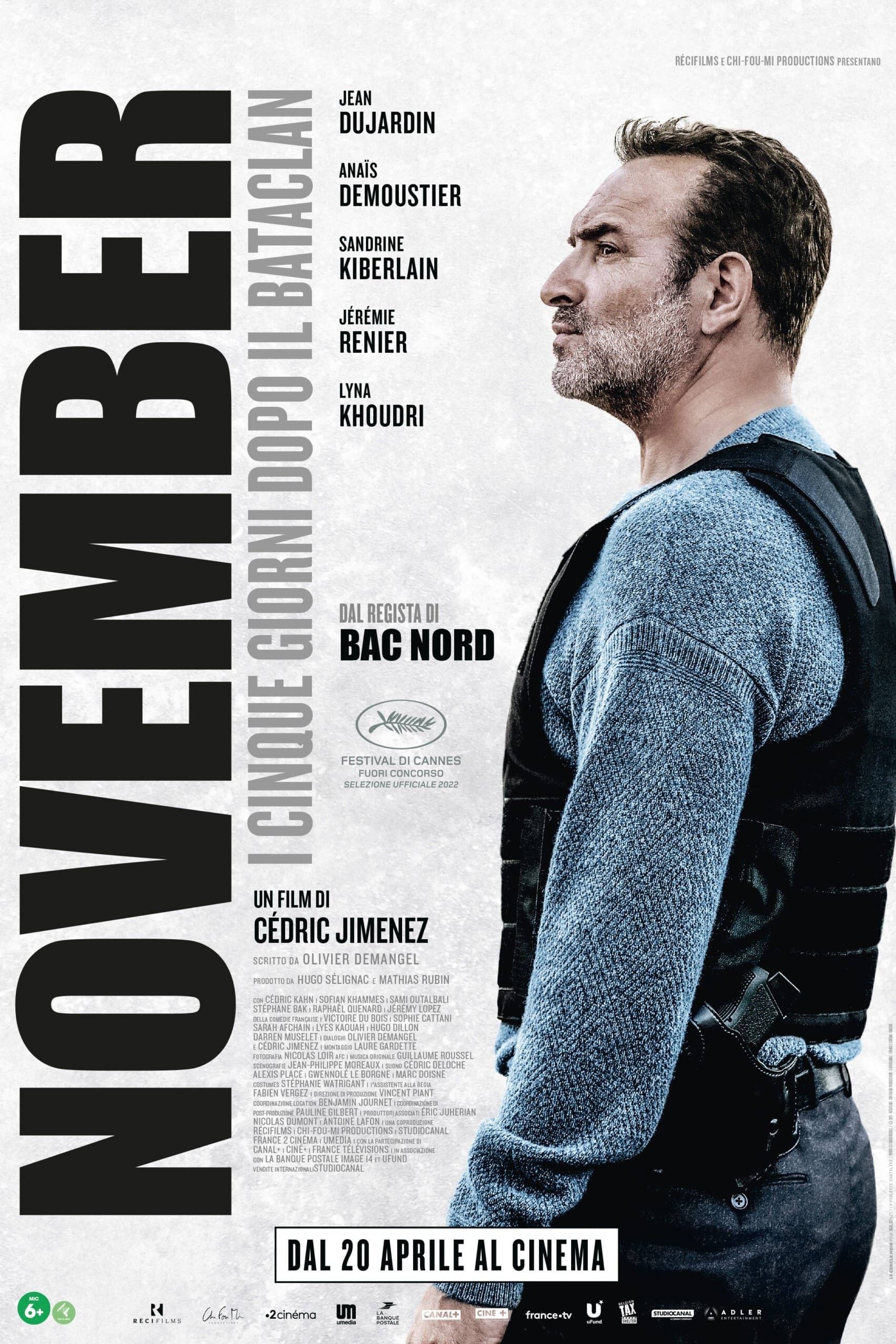 Poster for the movie "November - I cinque giorni dopo il Bataclan"